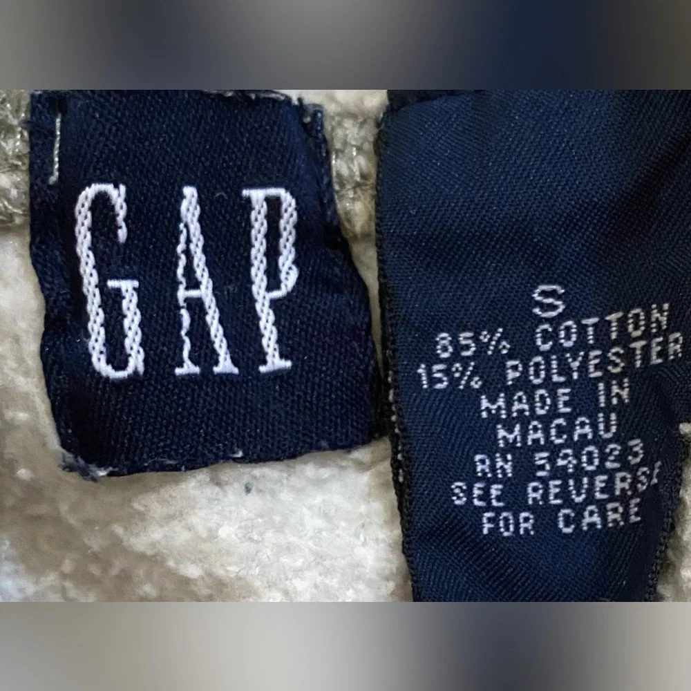Vintage Gap Unisex Kid’s Size Small Gray‎ Cotton Logo Hoodie